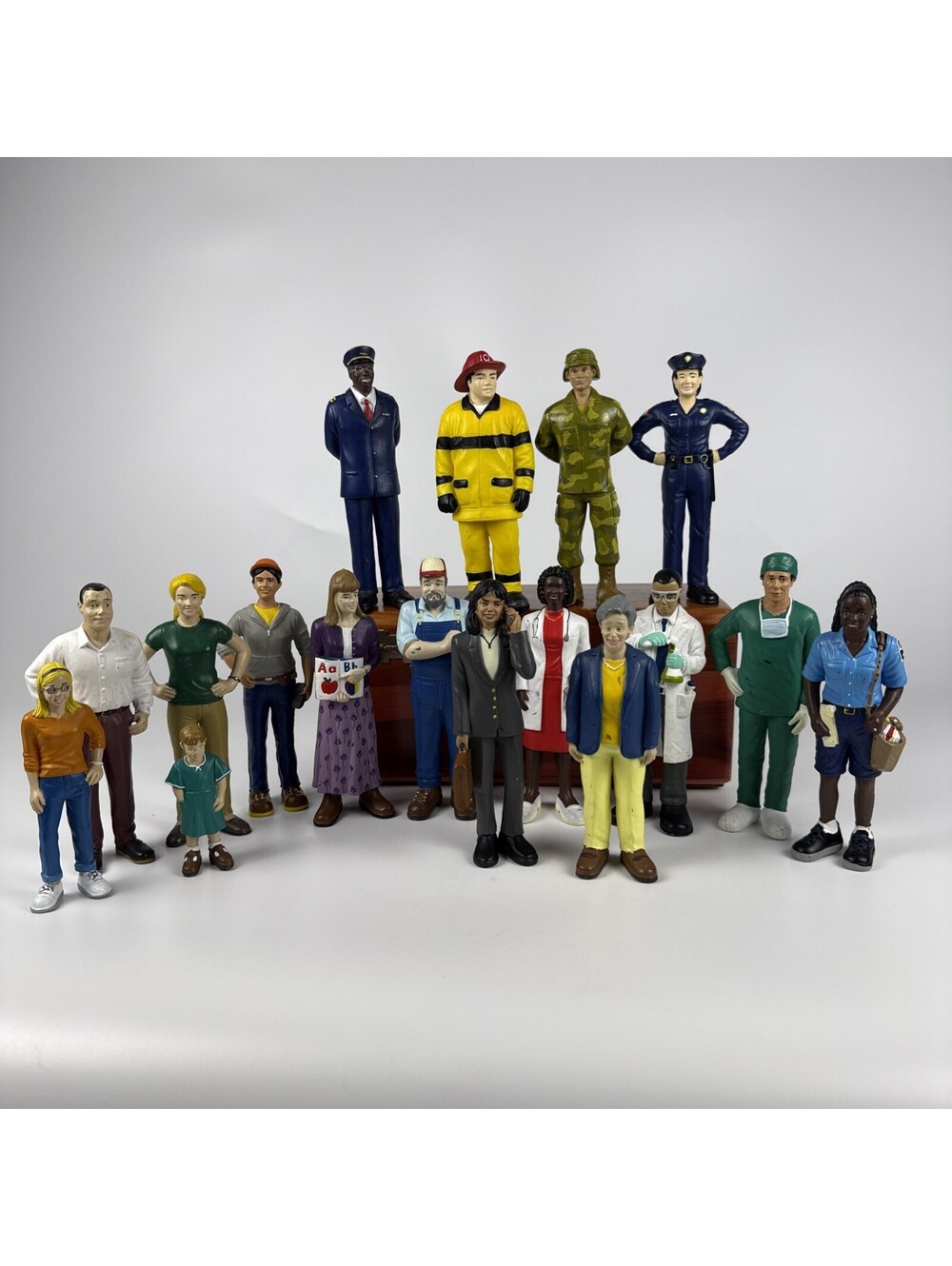 Lakeshore Community Block Play People Lot 17 Career Family Figure Vinyl Toy
